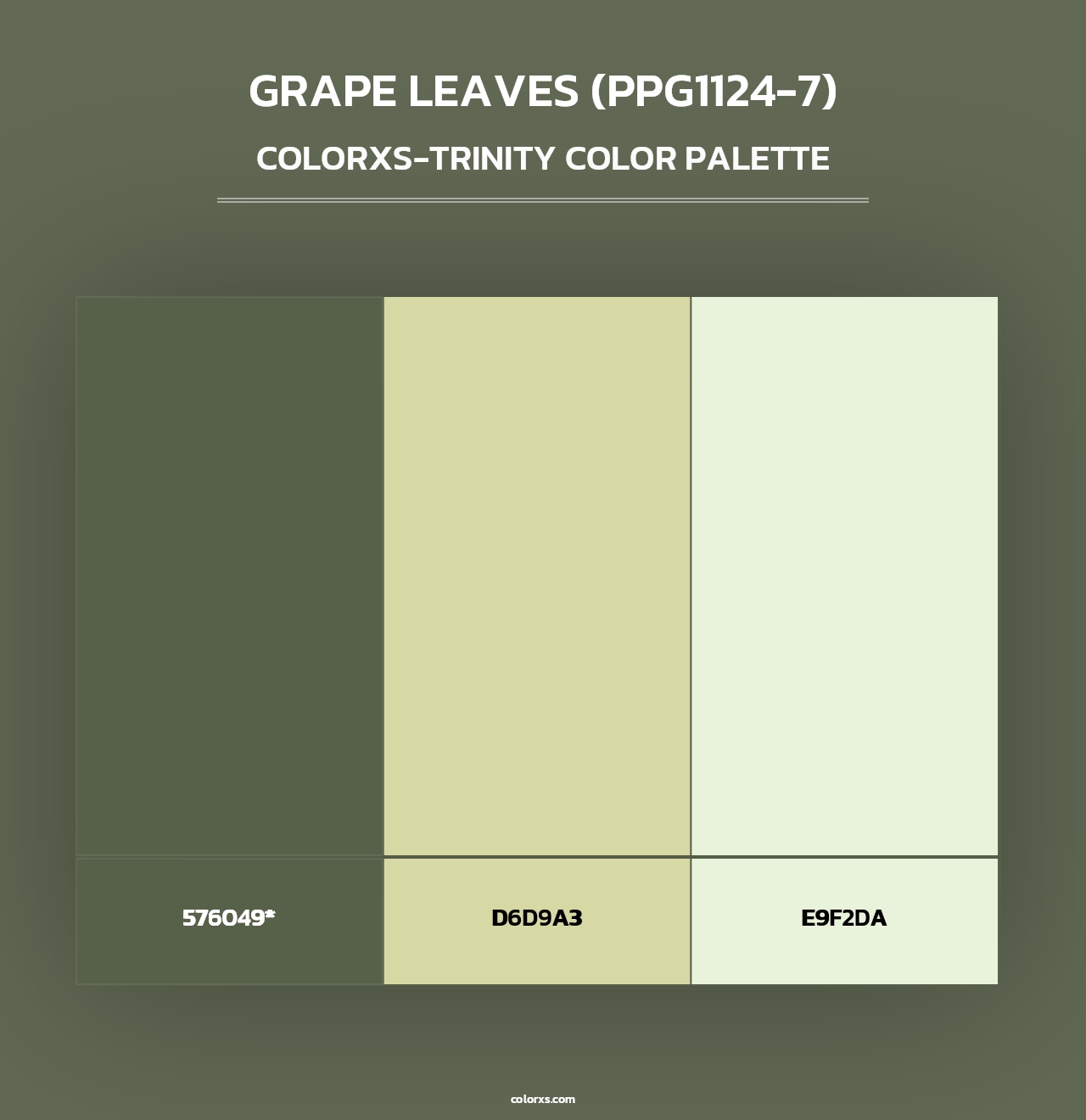 Grape Leaves (PPG1124-7) - Colorxs Trinity Palette