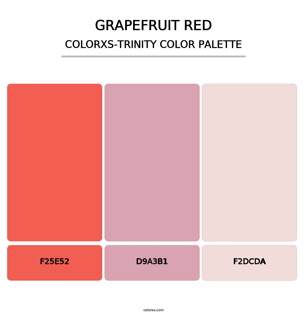Grapefruit Red - Colorxs Trinity Palette
