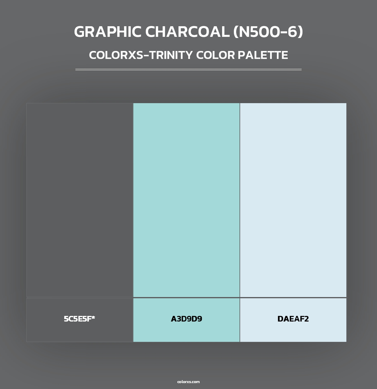 Graphic Charcoal (N500-6) - Colorxs Trinity Palette
