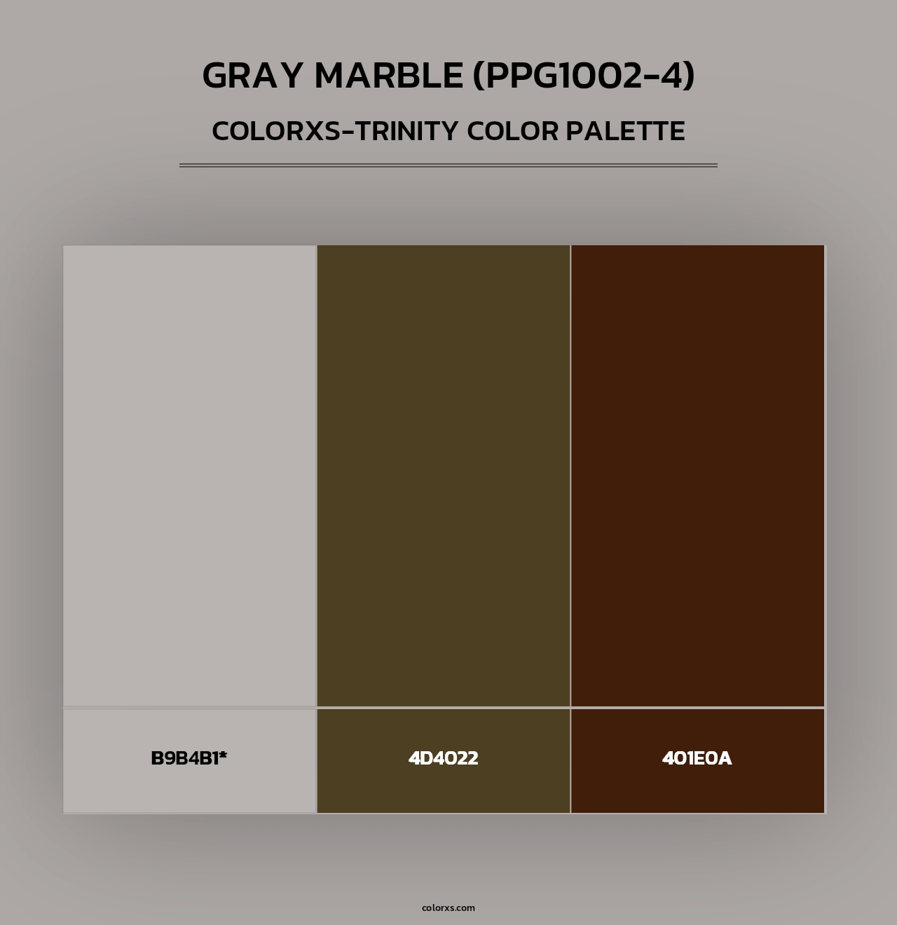 Gray Marble (PPG1002-4) - Colorxs Trinity Palette