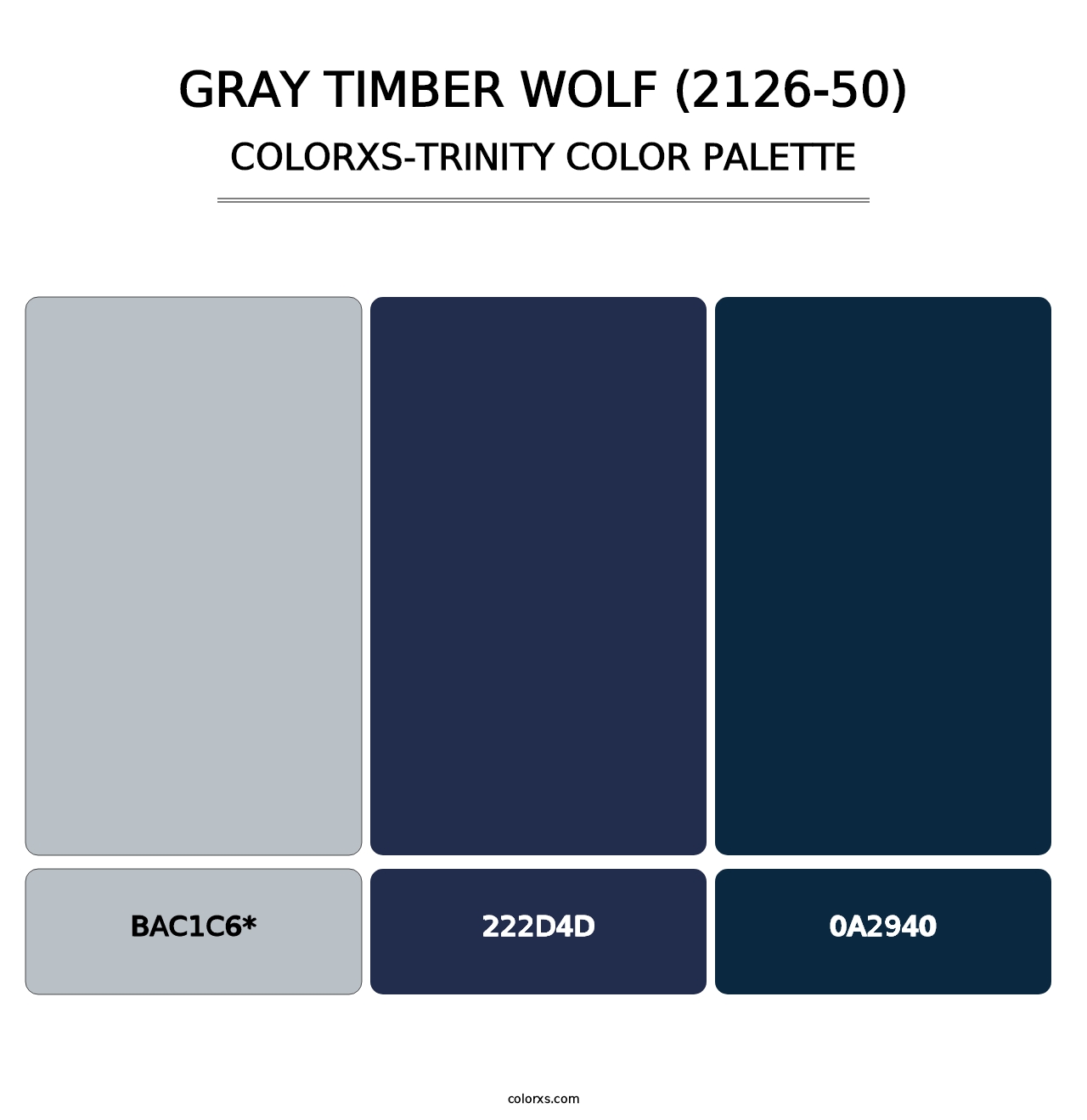 Gray Timber Wolf (2126-50) - Colorxs Trinity Palette