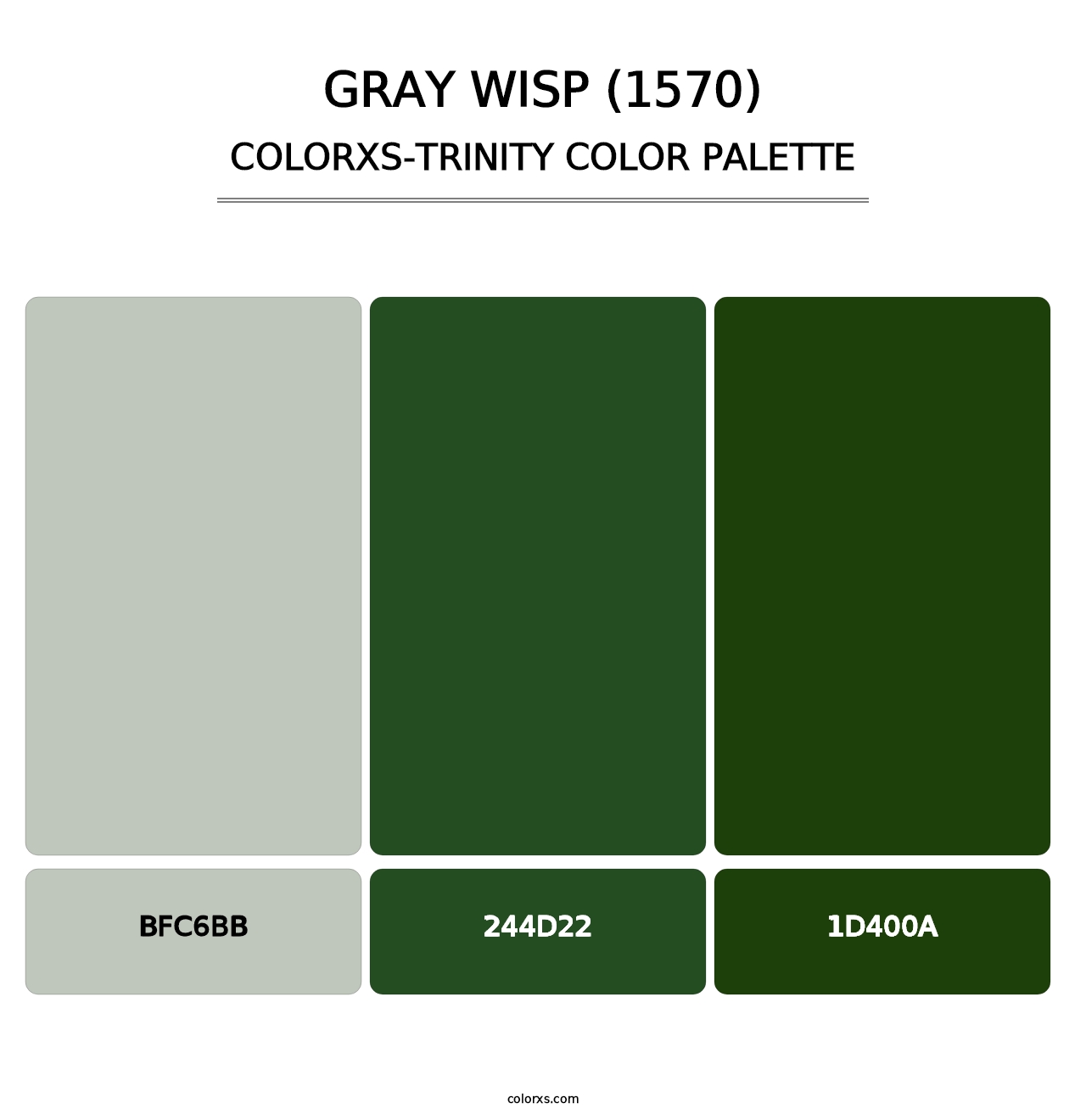 Gray Wisp (1570) - Colorxs Trinity Palette