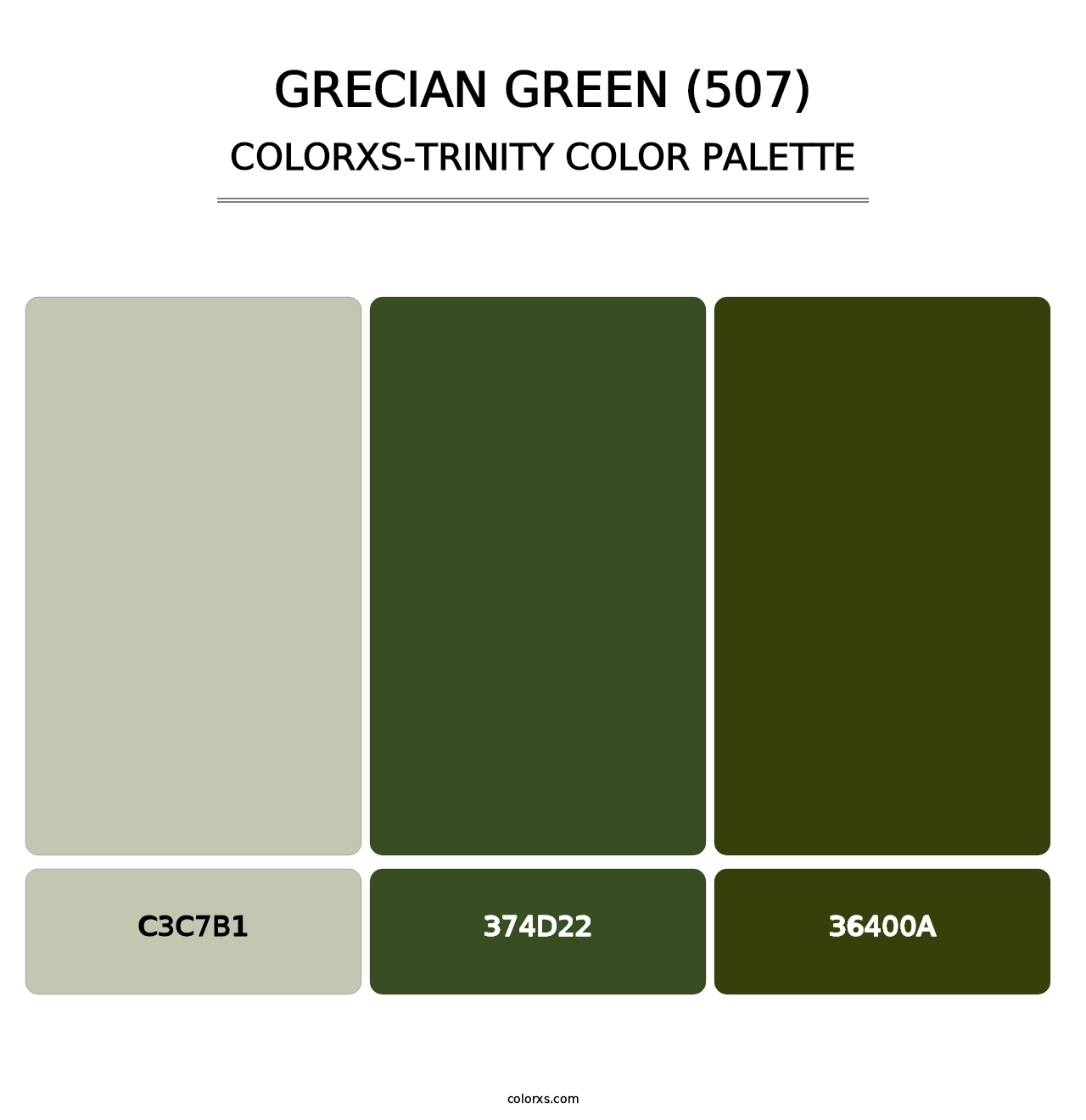 Grecian Green (507) - Colorxs Trinity Palette