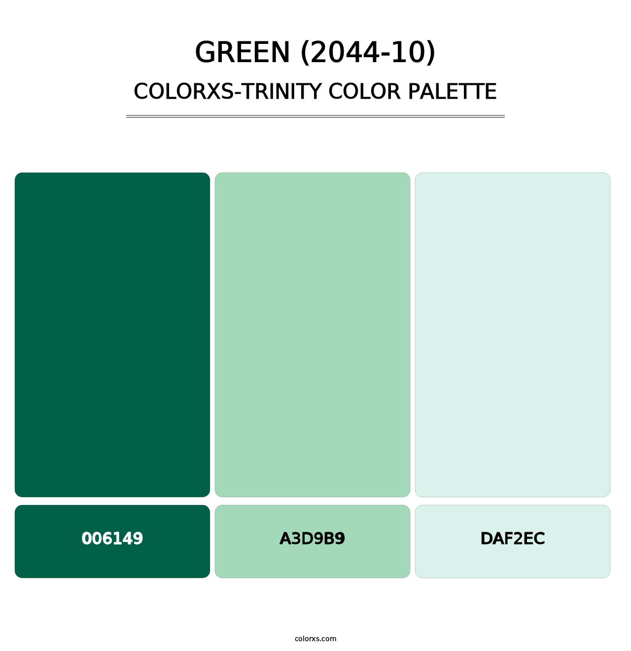 Green (2044-10) - Colorxs Trinity Palette