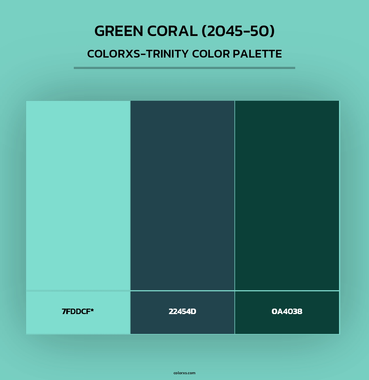 Green Coral (2045-50) - Colorxs Trinity Palette