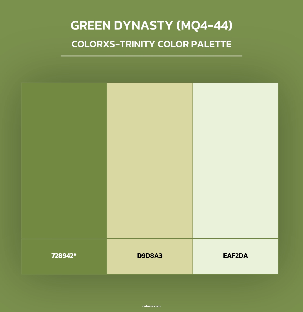 Green Dynasty (MQ4-44) - Colorxs Trinity Palette