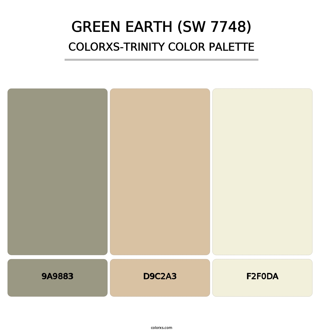 Green Earth (SW 7748) - Colorxs Trinity Palette