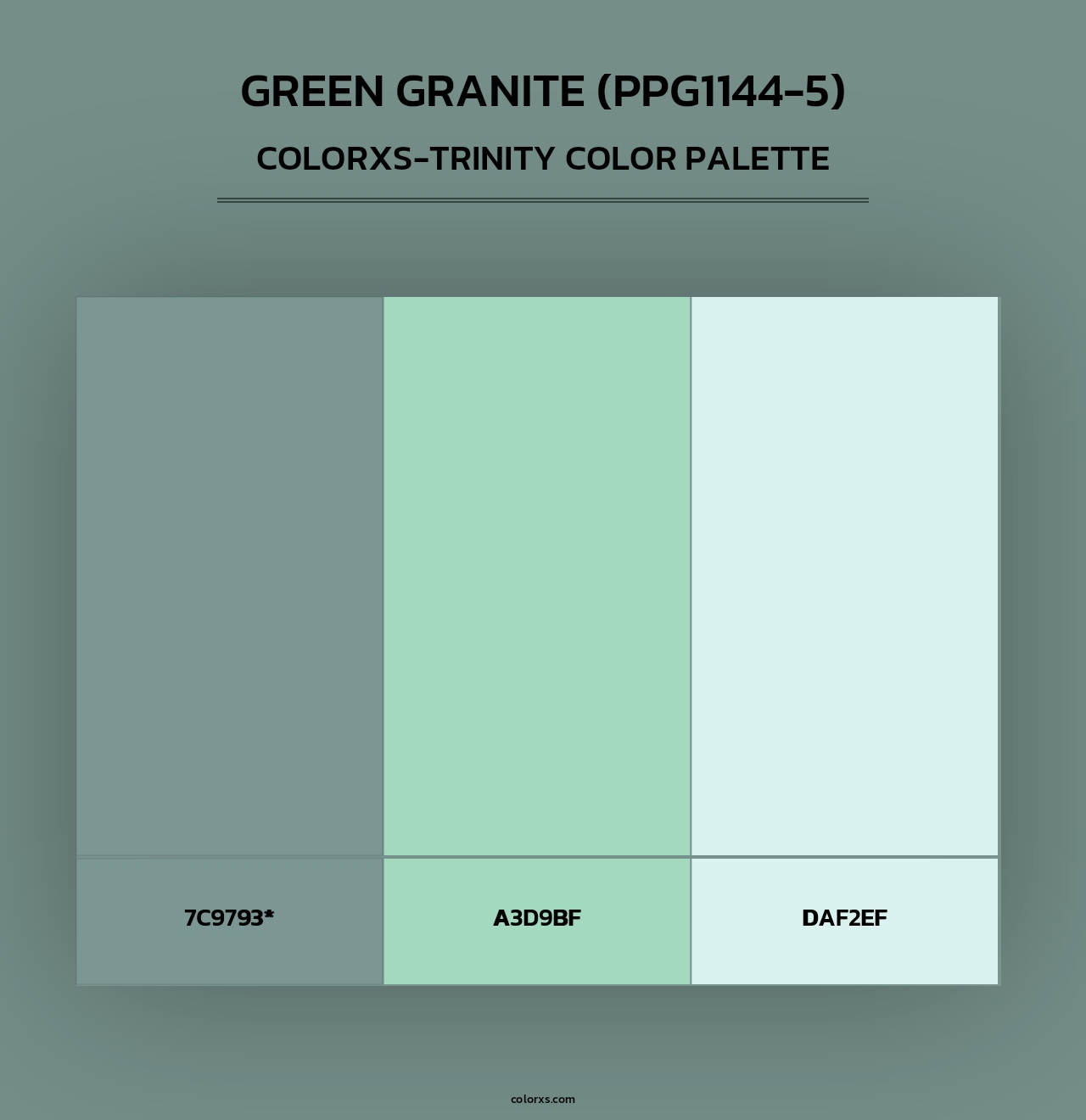 Green Granite (PPG1144-5) - Colorxs Trinity Palette