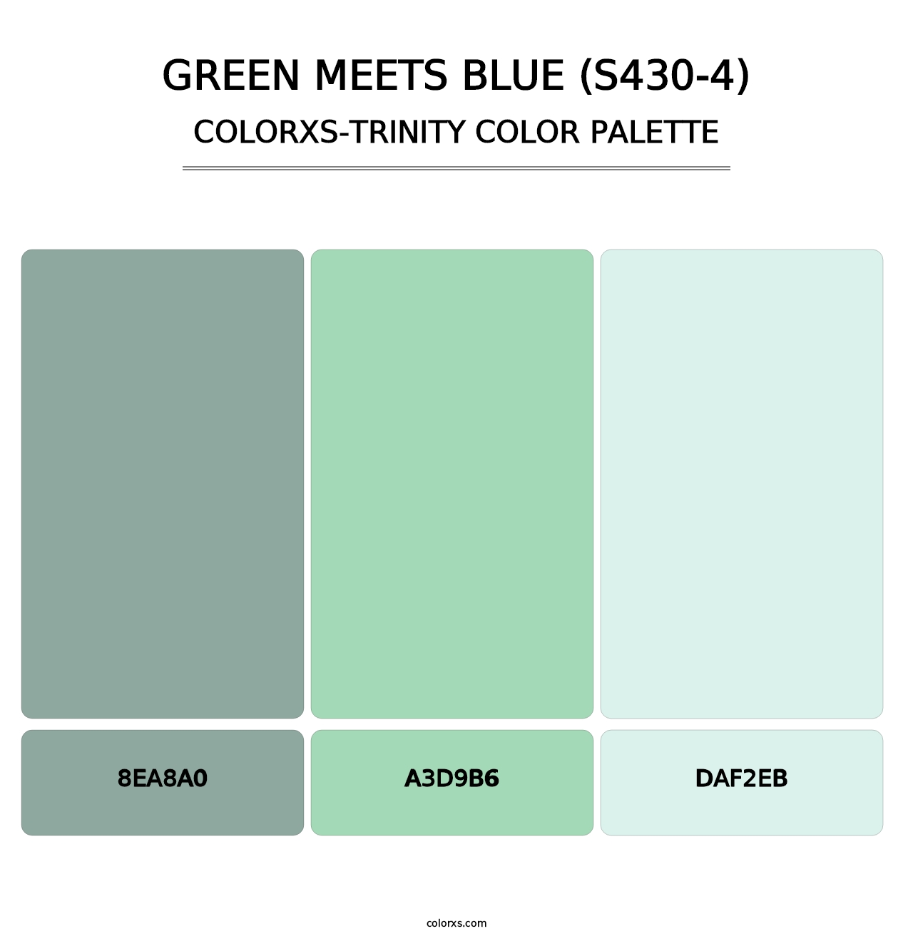 Green Meets Blue (S430-4) - Colorxs Trinity Palette