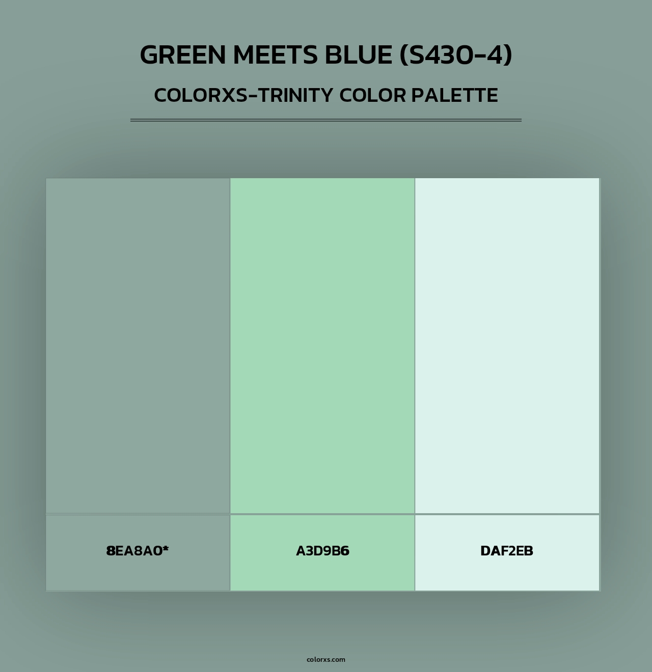 Green Meets Blue (S430-4) - Colorxs Trinity Palette