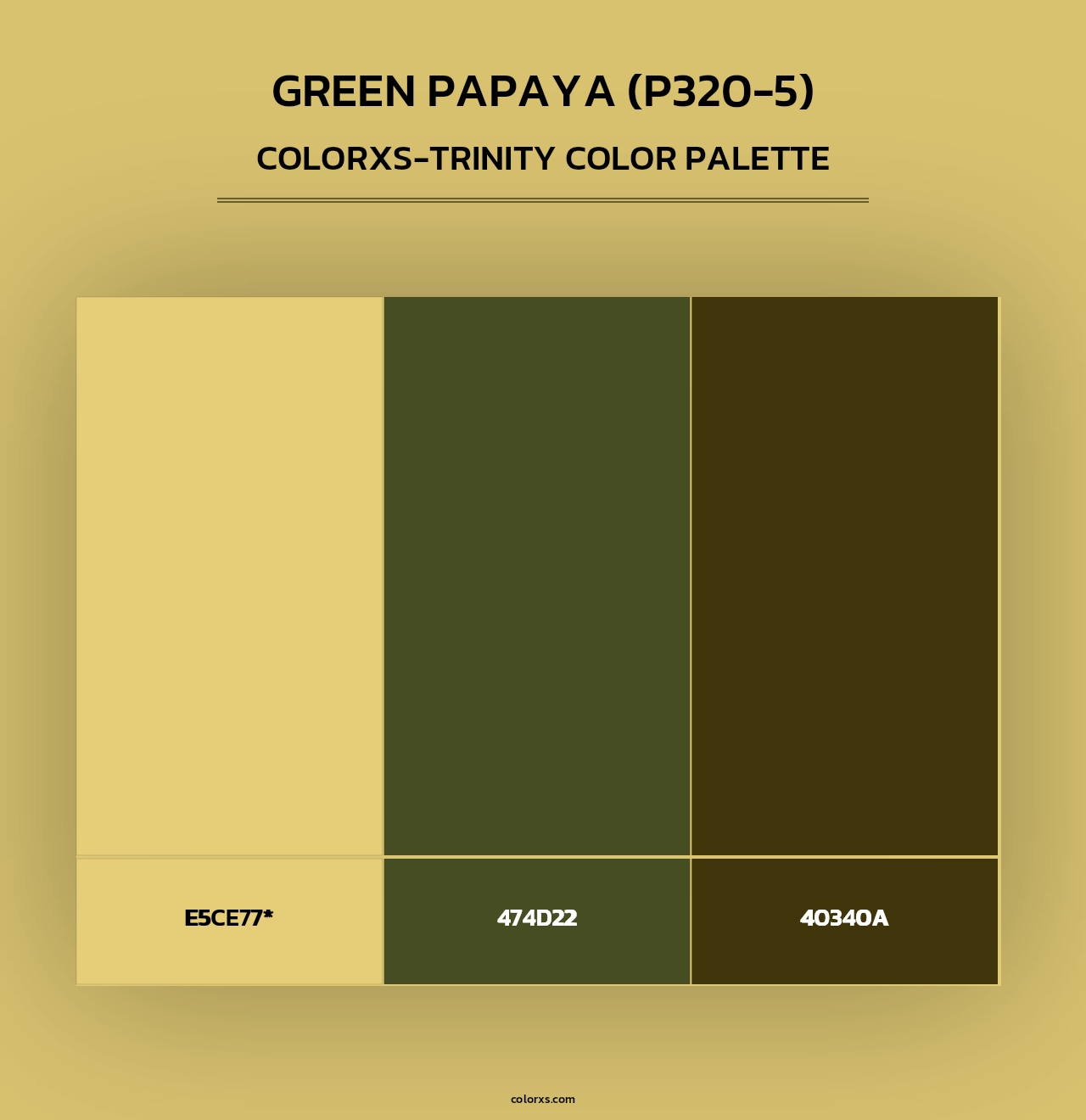 Green Papaya (P320-5) - Colorxs Trinity Palette