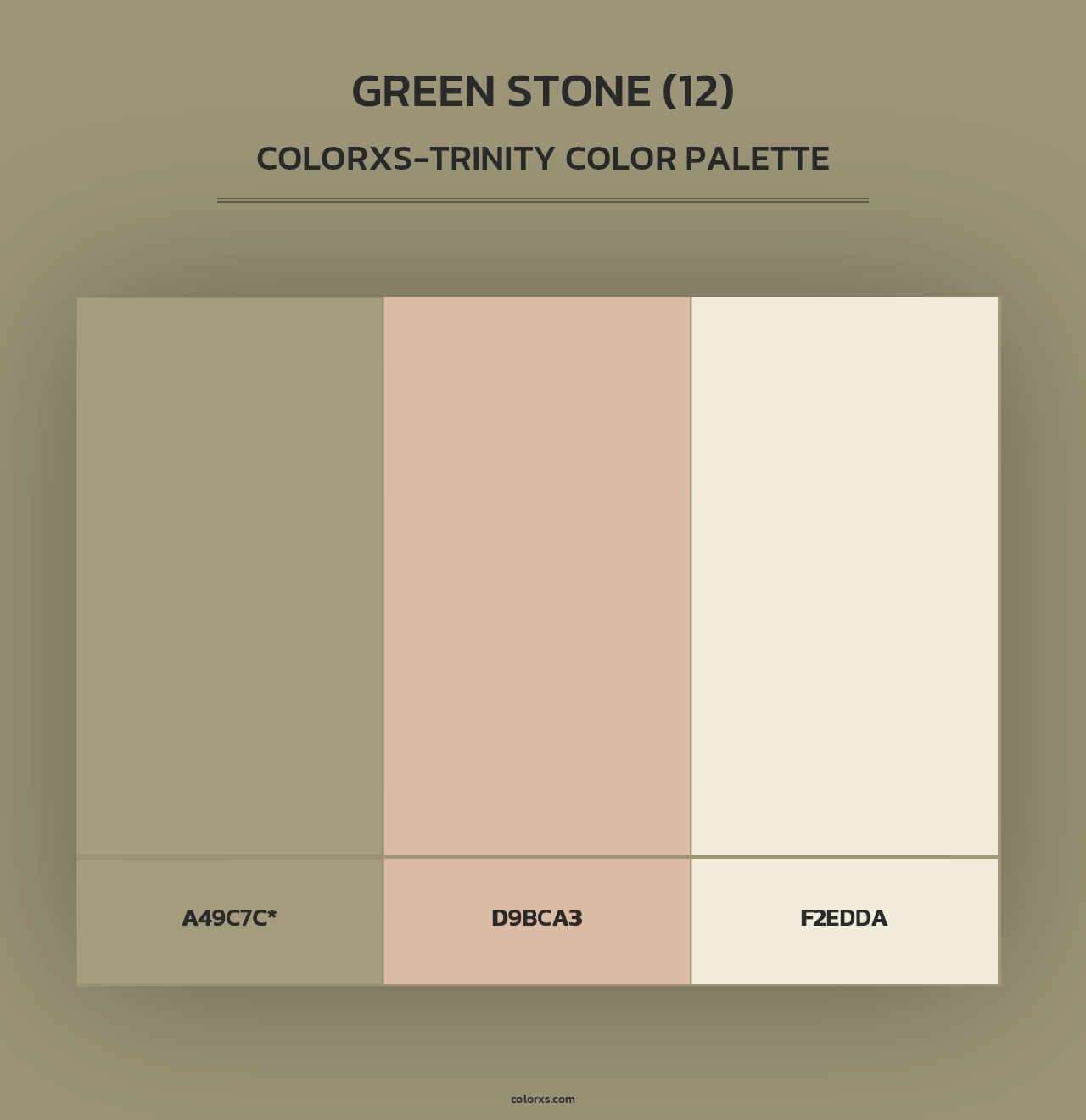 Green Stone (12) - Colorxs Trinity Palette