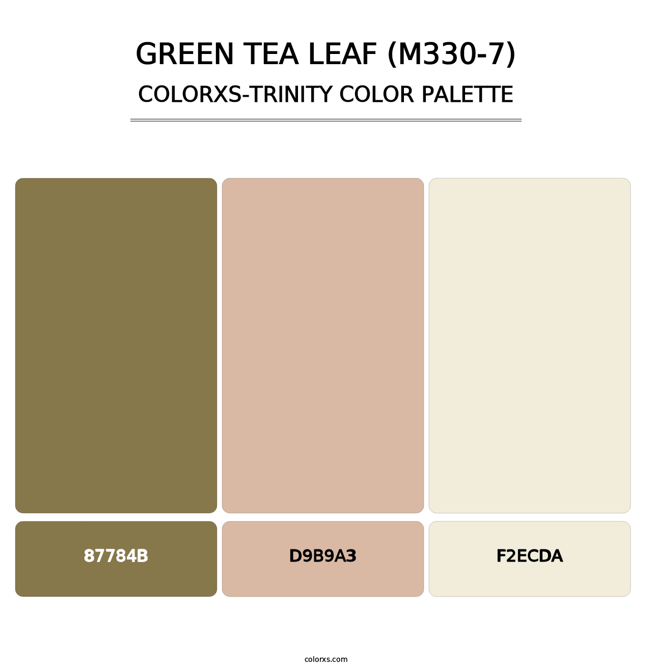 Green Tea Leaf (M330-7) - Colorxs Trinity Palette