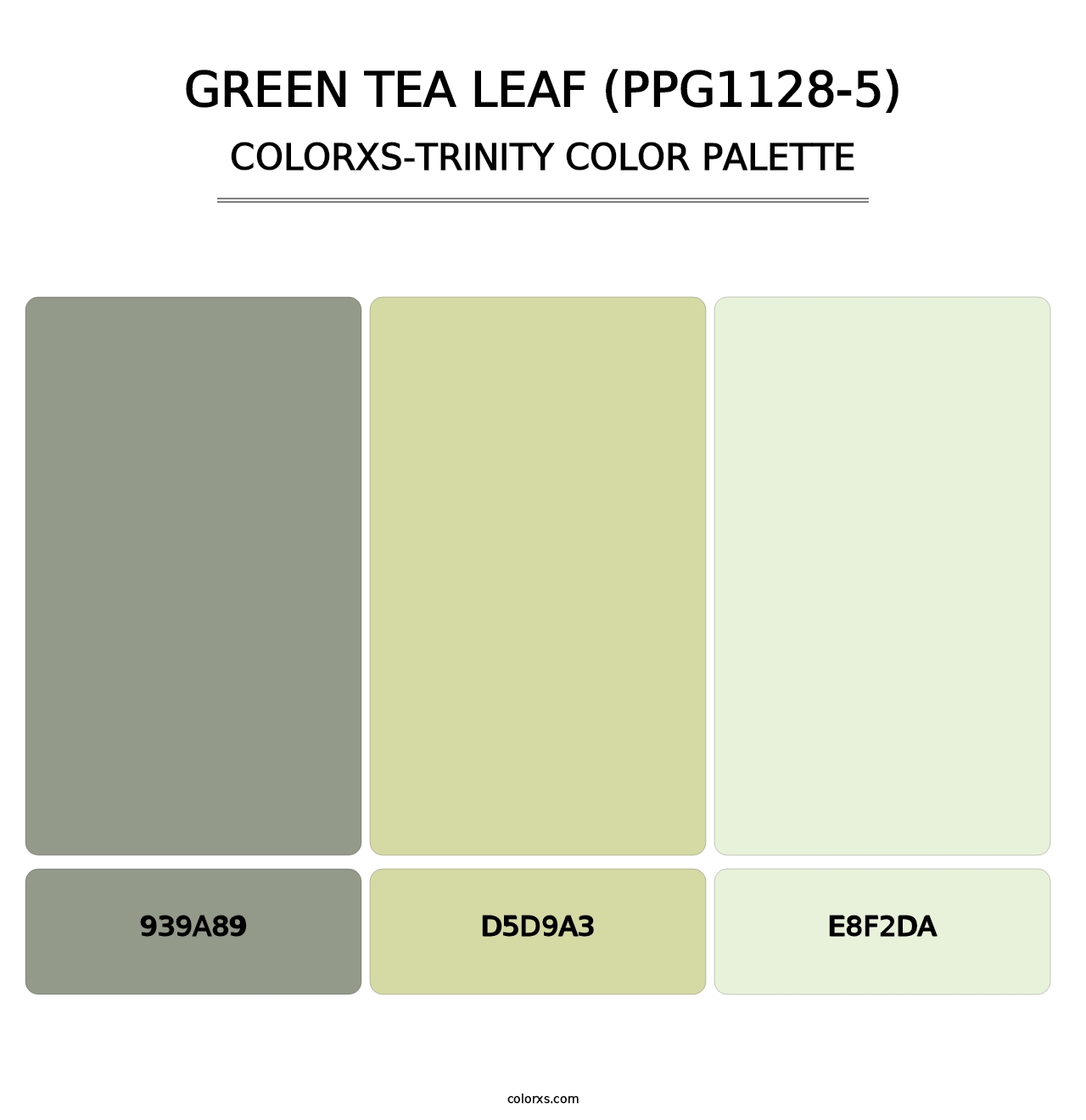 Green Tea Leaf (PPG1128-5) - Colorxs Trinity Palette