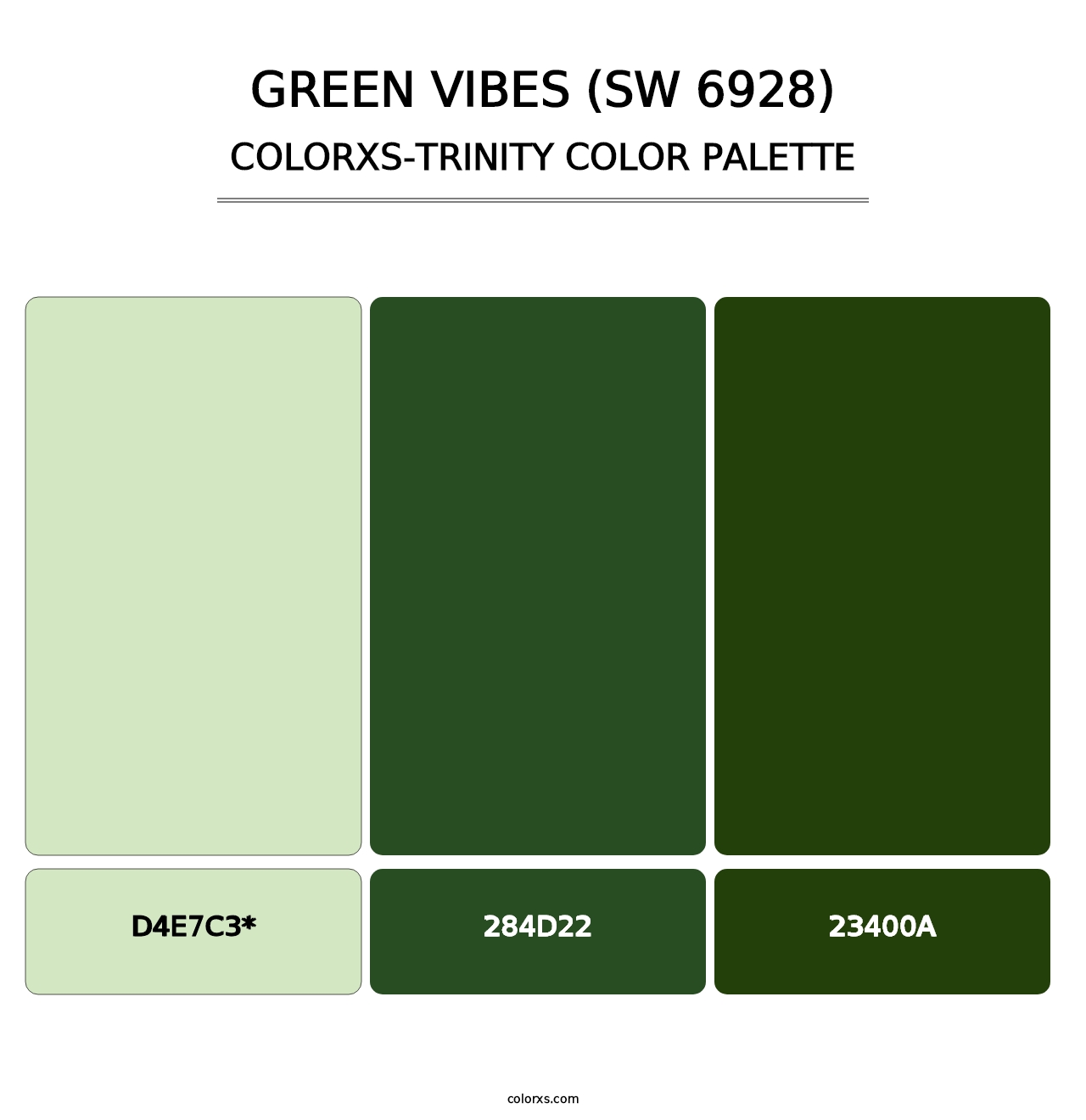 Green Vibes (SW 6928) - Colorxs Trinity Palette