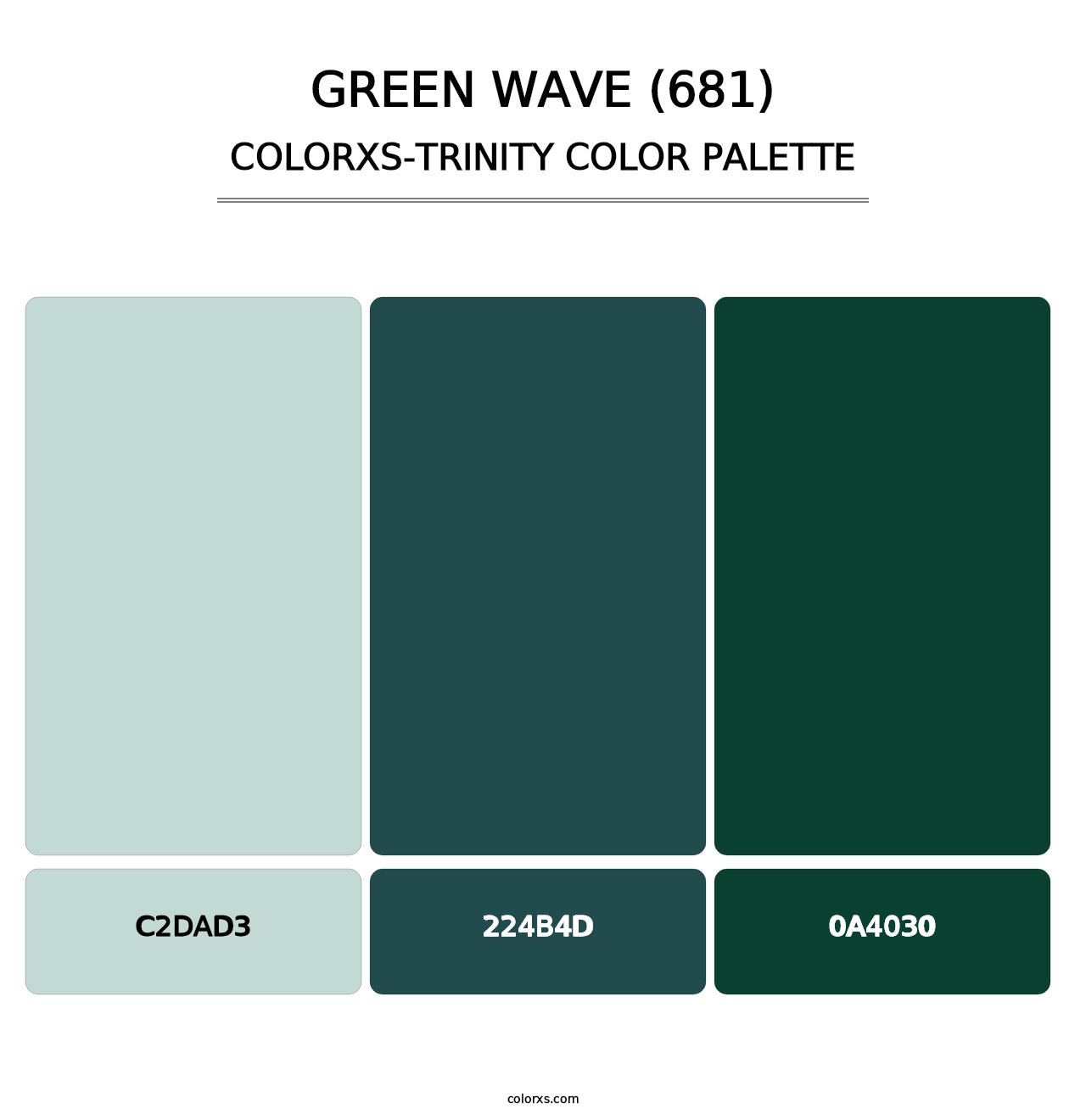 Green Wave (681) - Colorxs Trinity Palette