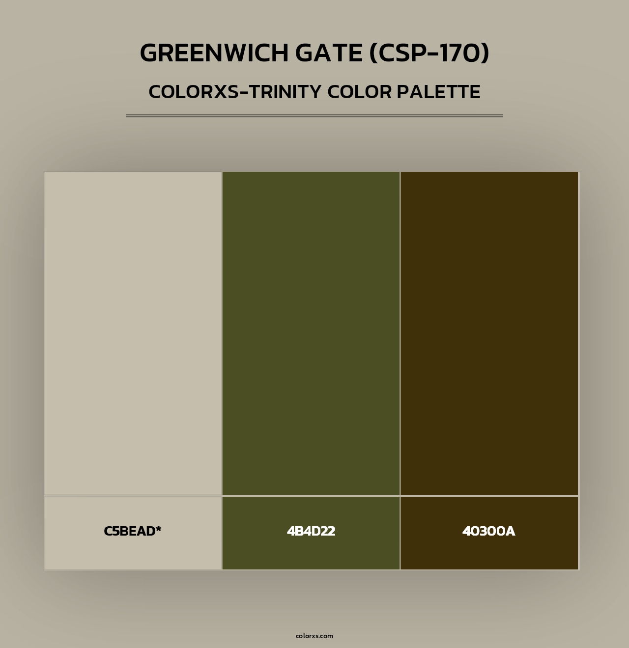 Greenwich Gate (CSP-170) - Colorxs Trinity Palette