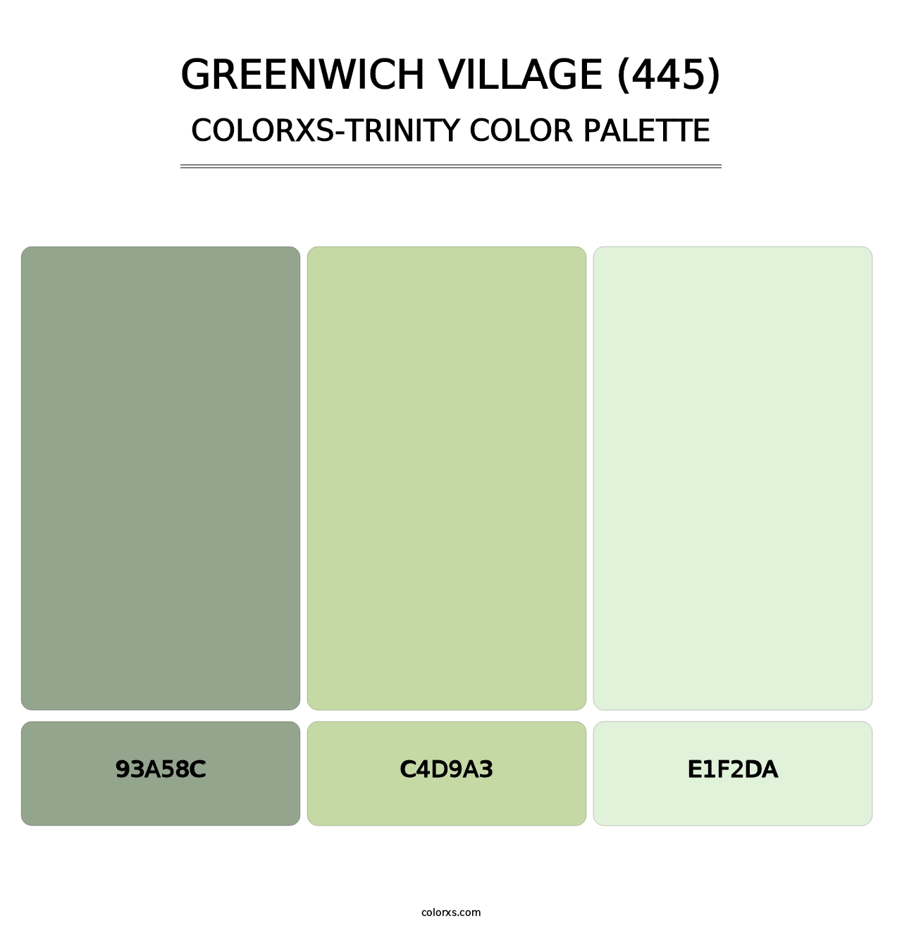 Greenwich Village (445) - Colorxs Trinity Palette