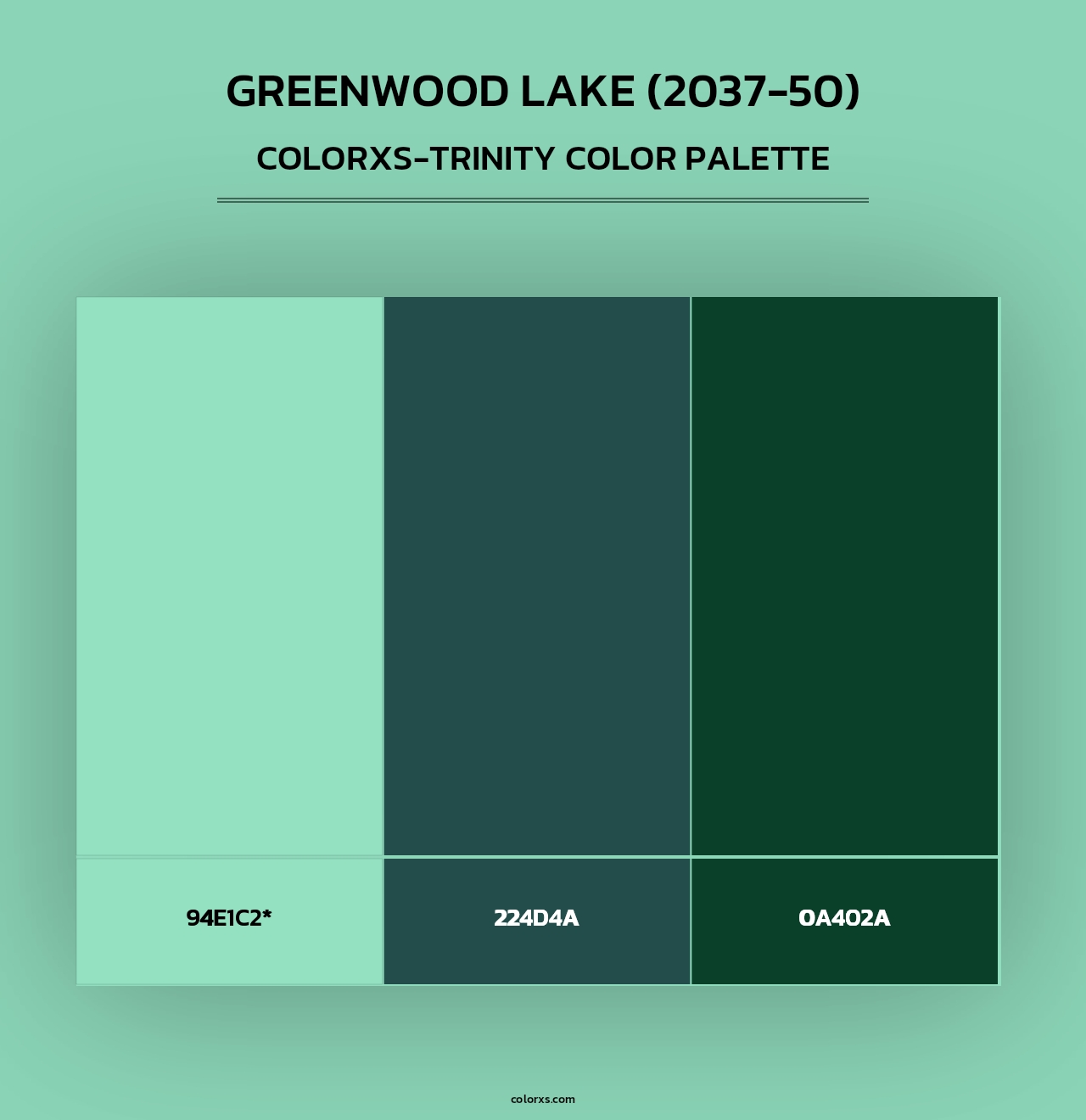 Greenwood Lake (2037-50) - Colorxs Trinity Palette