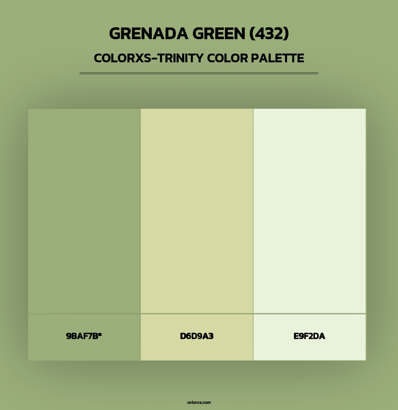 Grenada Green (432) - Colorxs Trinity Palette