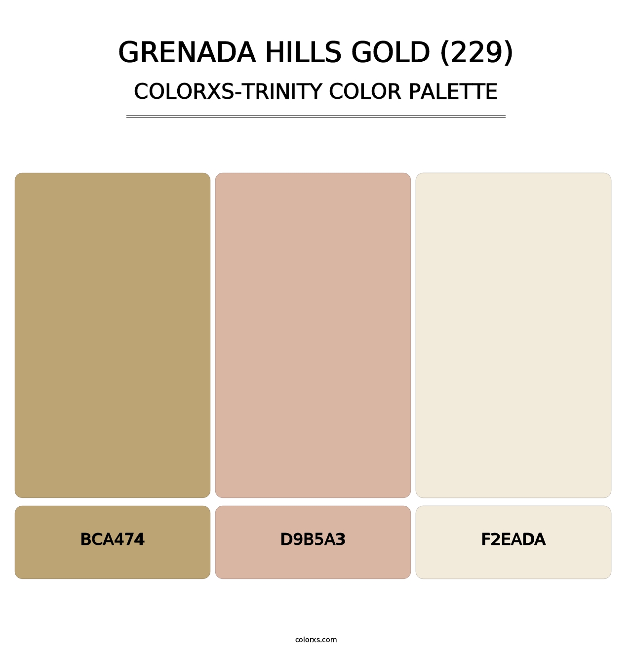 Grenada Hills Gold (229) - Colorxs Trinity Palette