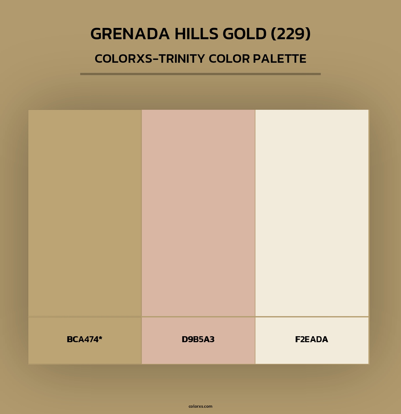 Grenada Hills Gold (229) - Colorxs Trinity Palette