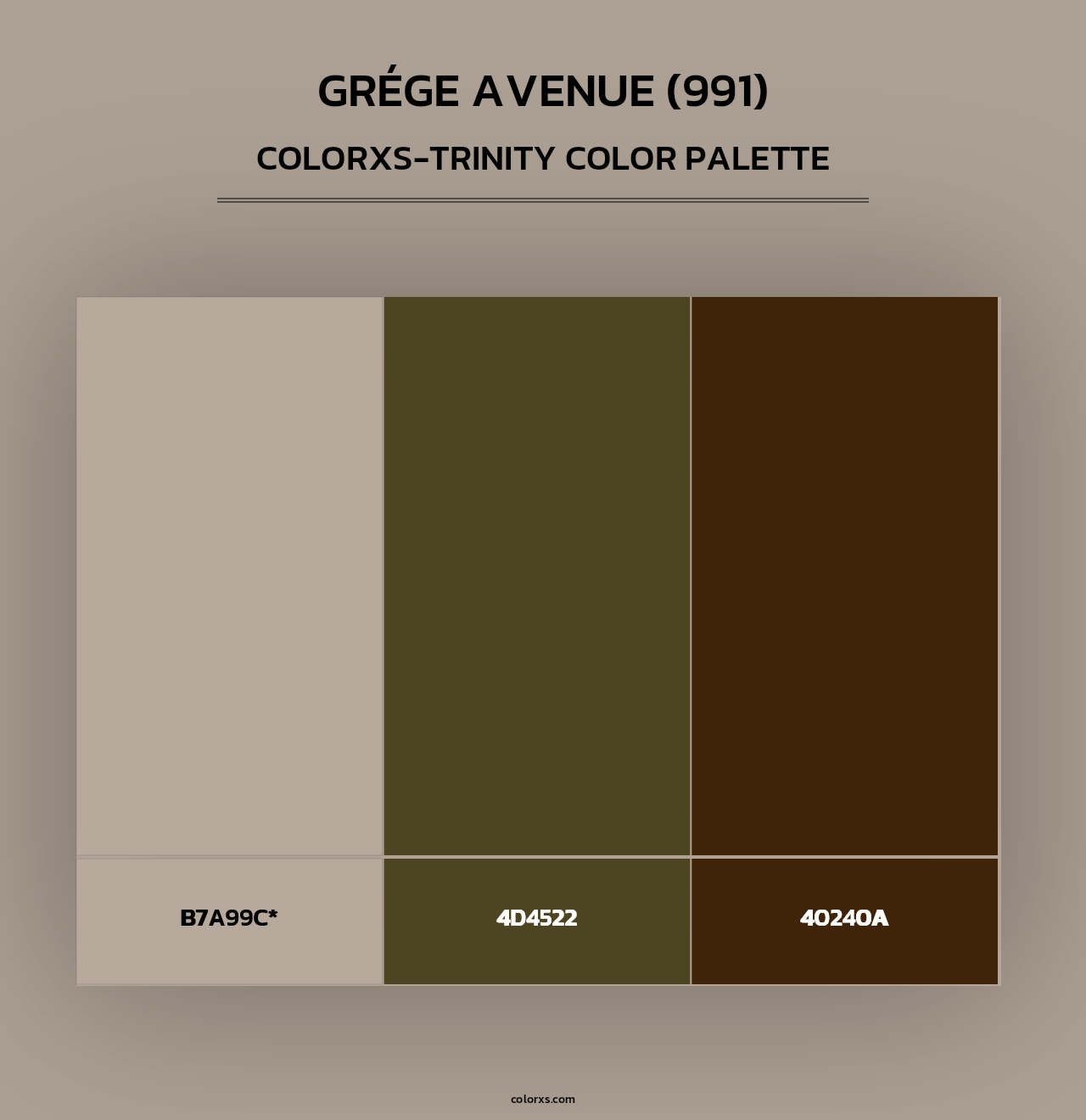 Grége Avenue (991) - Colorxs Trinity Palette
