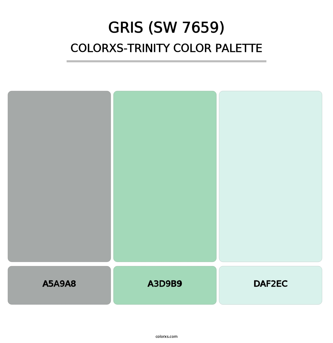 Gris (SW 7659) - Colorxs Trinity Palette