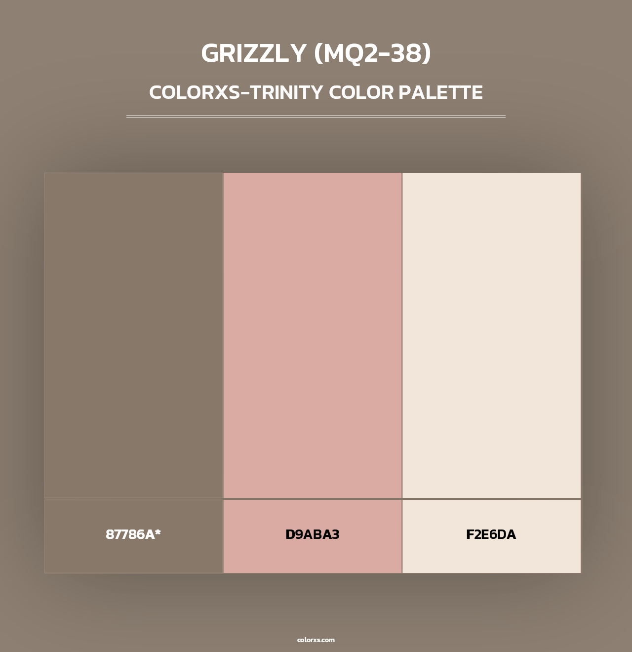 Grizzly (MQ2-38) - Colorxs Trinity Palette