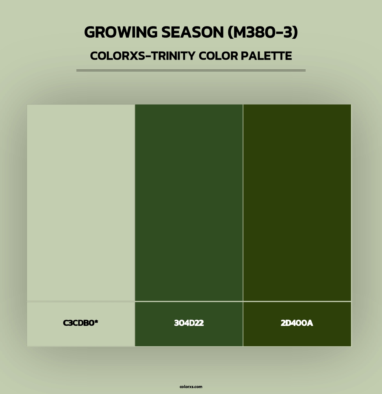 Growing Season (M380-3) - Colorxs Trinity Palette