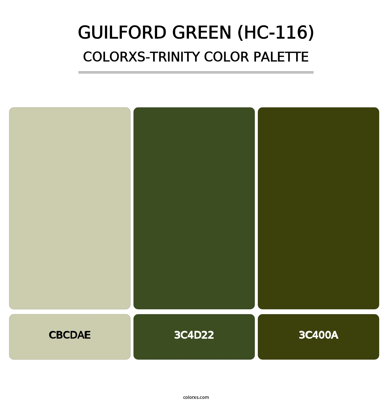 Guilford Green (HC-116) - Colorxs Trinity Palette