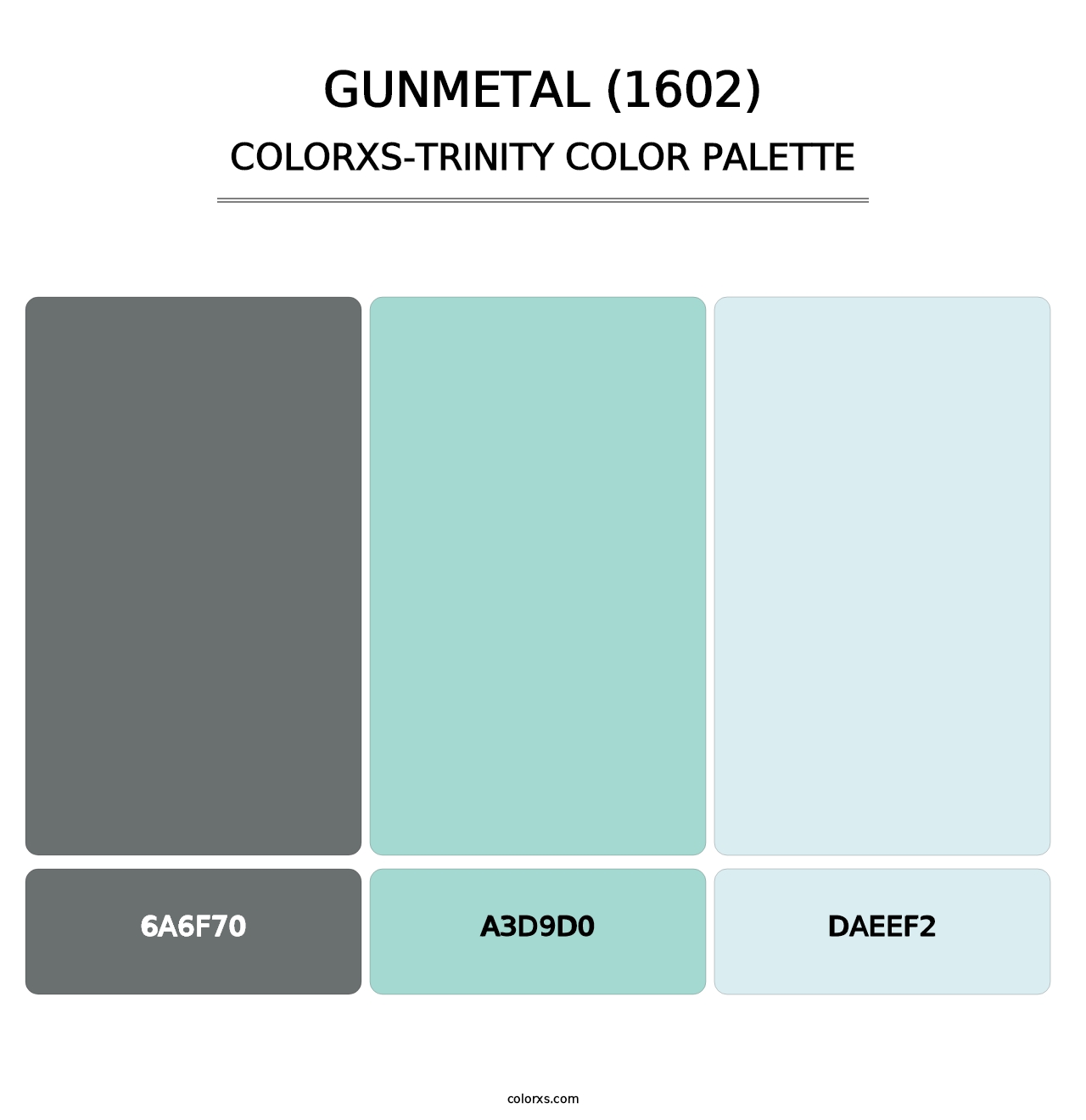 Gunmetal (1602) - Colorxs Trinity Palette