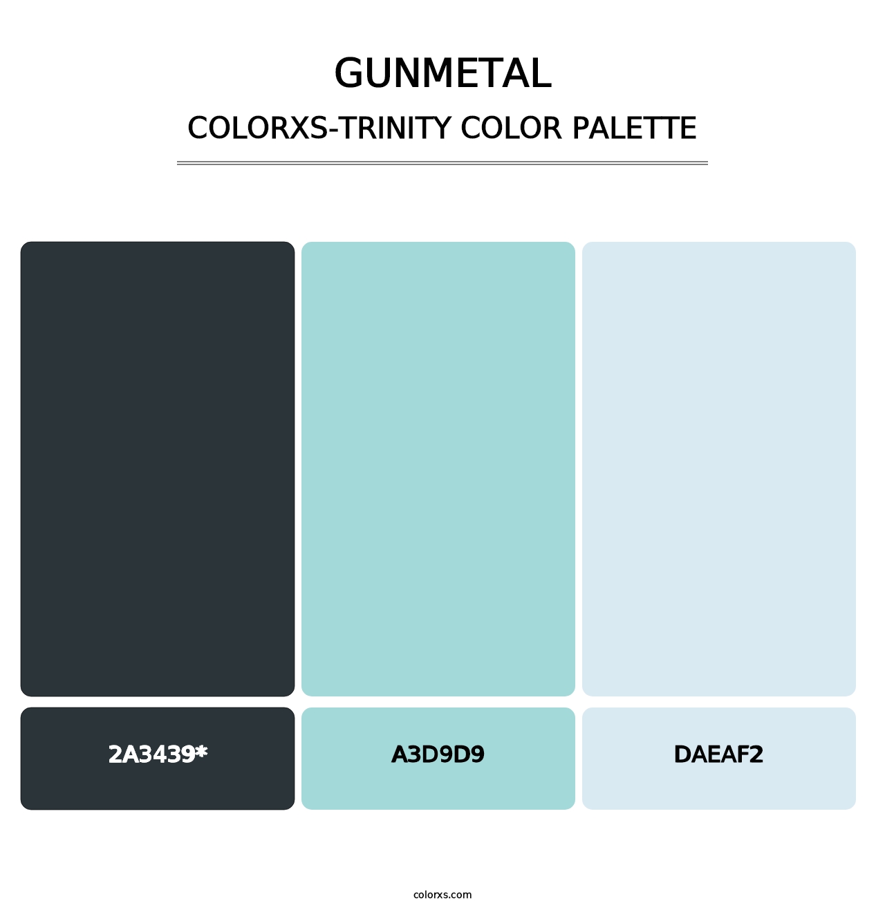 Gunmetal - Colorxs Trinity Palette