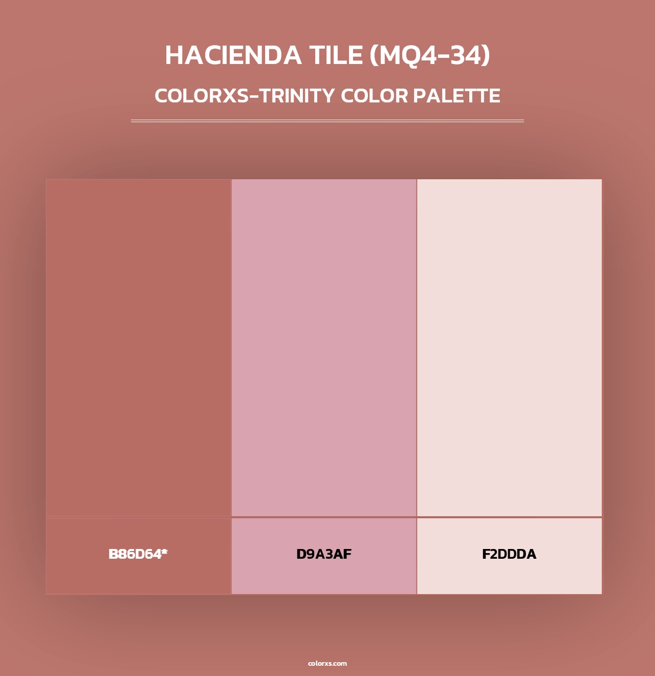 Hacienda Tile (MQ4-34) - Colorxs Trinity Palette