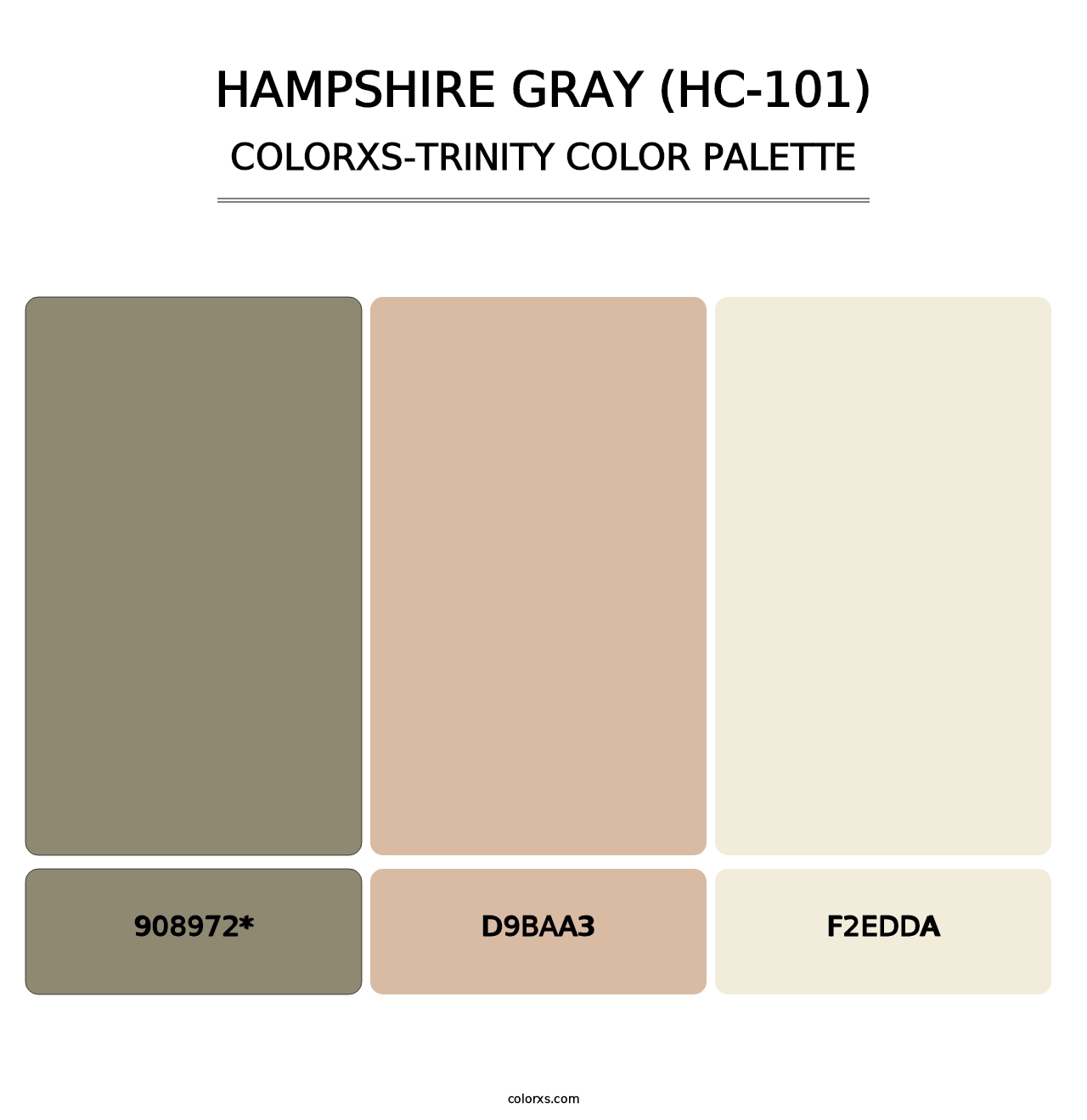 Hampshire Gray (HC-101) - Colorxs Trinity Palette