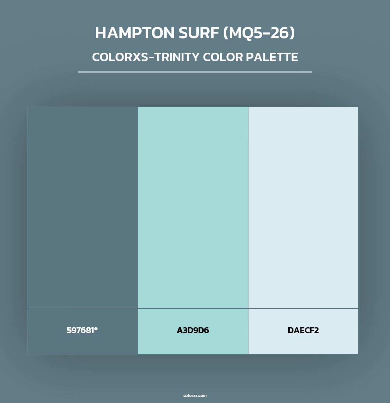 Hampton Surf (MQ5-26) - Colorxs Trinity Palette