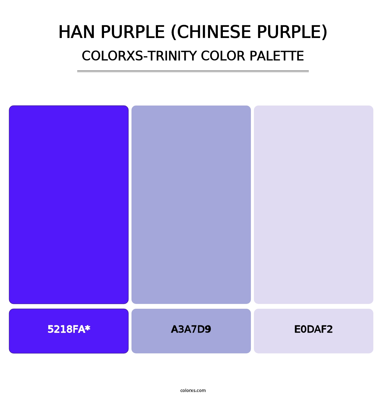 Han Purple (Chinese Purple) - Colorxs Trinity Palette