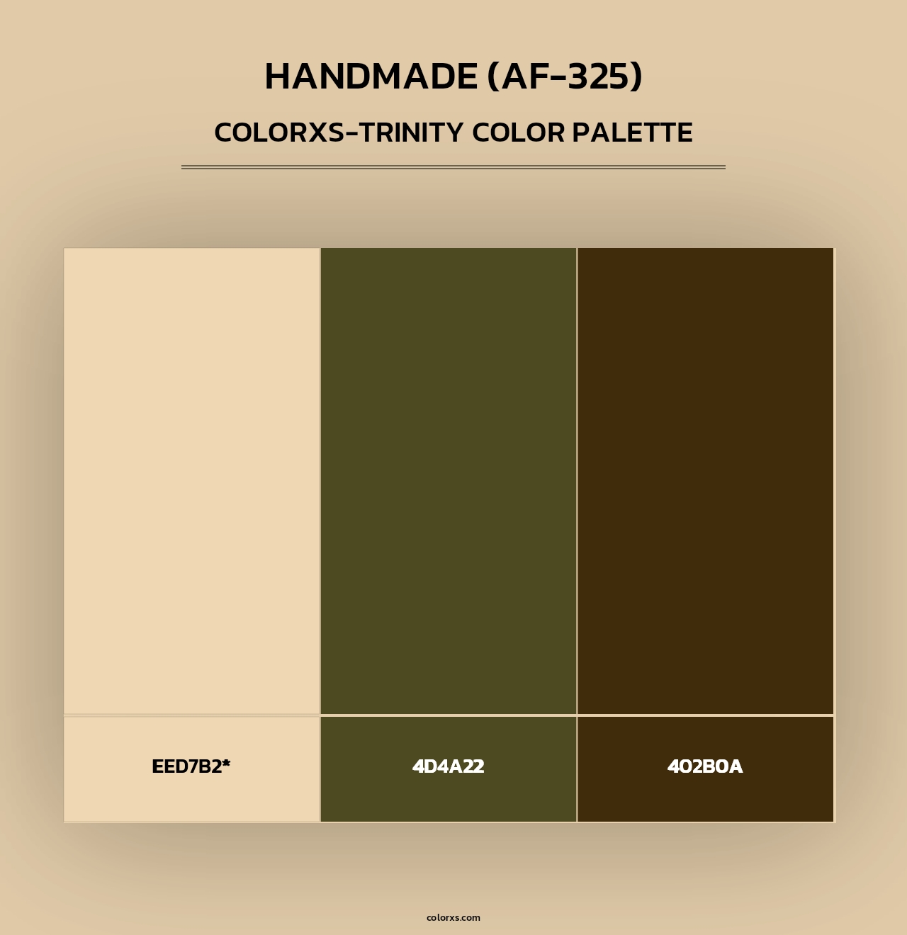 Handmade (AF-325) - Colorxs Trinity Palette