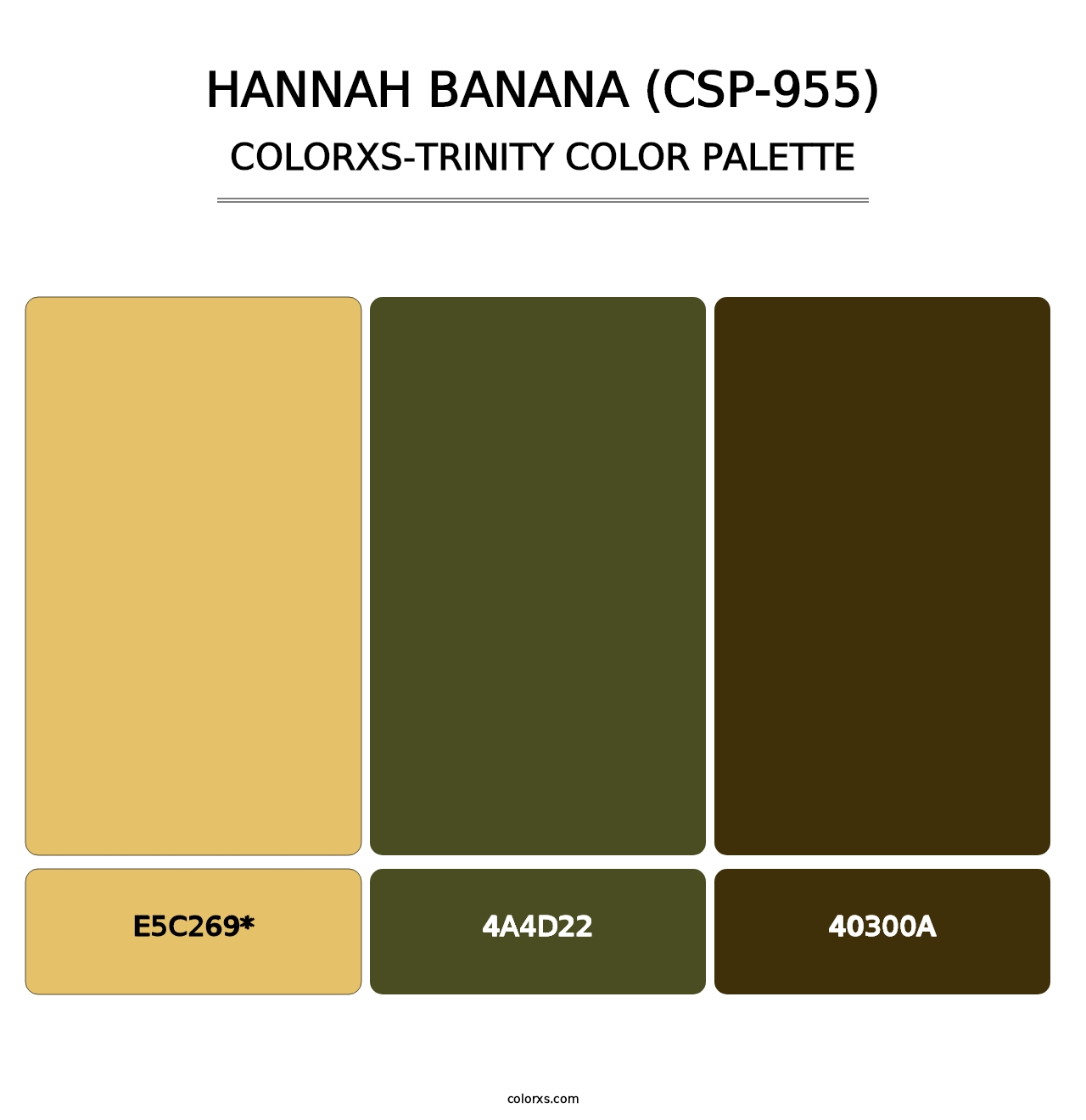 Hannah Banana (CSP-955) - Colorxs Trinity Palette