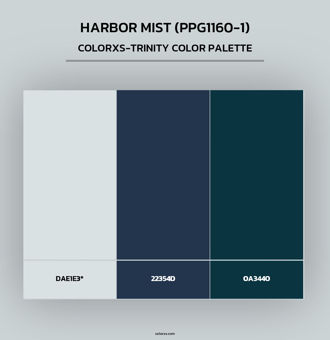 Harbor Mist (PPG1160-1) - Colorxs Trinity Palette