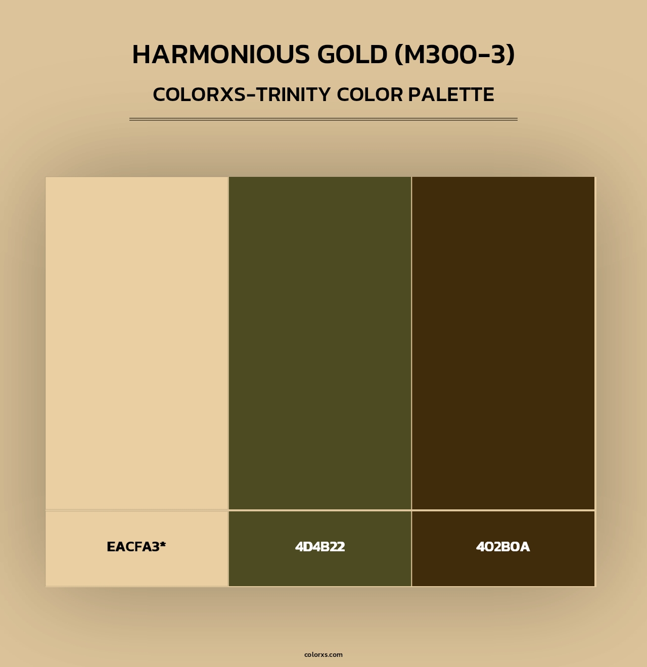 Harmonious Gold (M300-3) - Colorxs Trinity Palette
