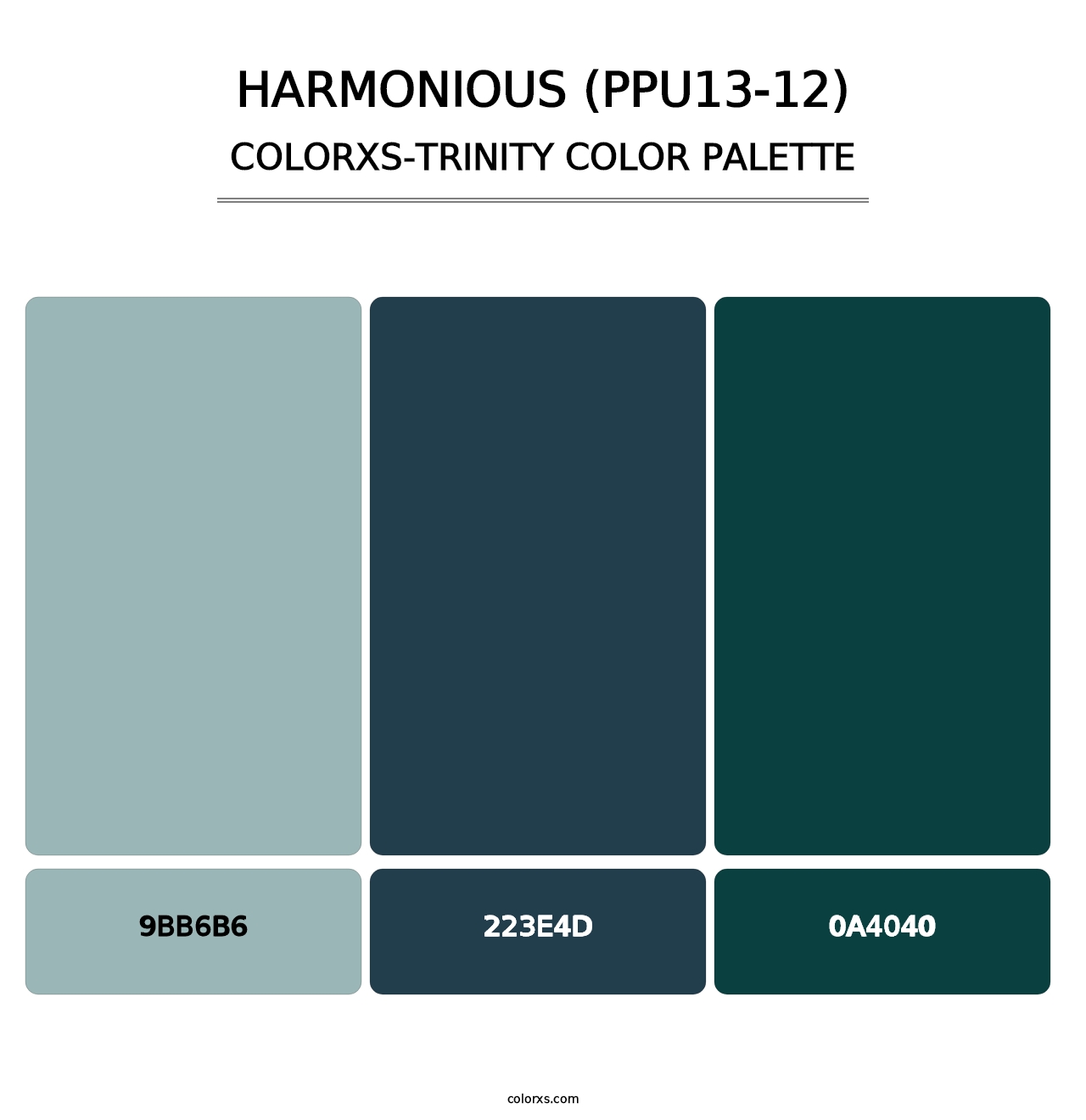 Harmonious (PPU13-12) - Colorxs Trinity Palette