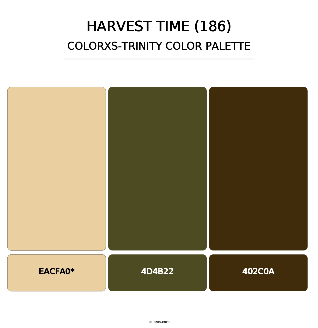 Harvest Time (186) - Colorxs Trinity Palette
