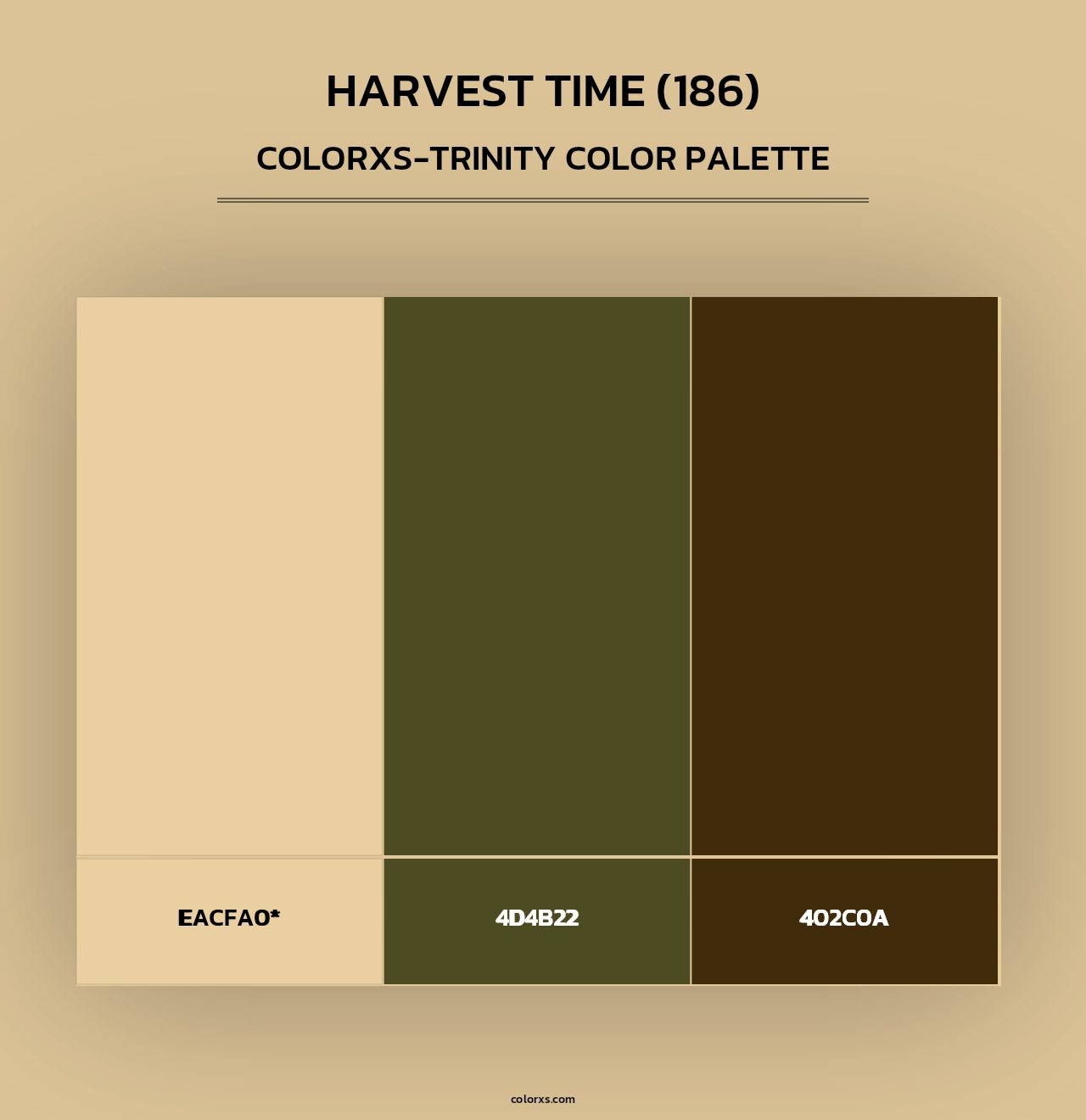Harvest Time (186) - Colorxs Trinity Palette