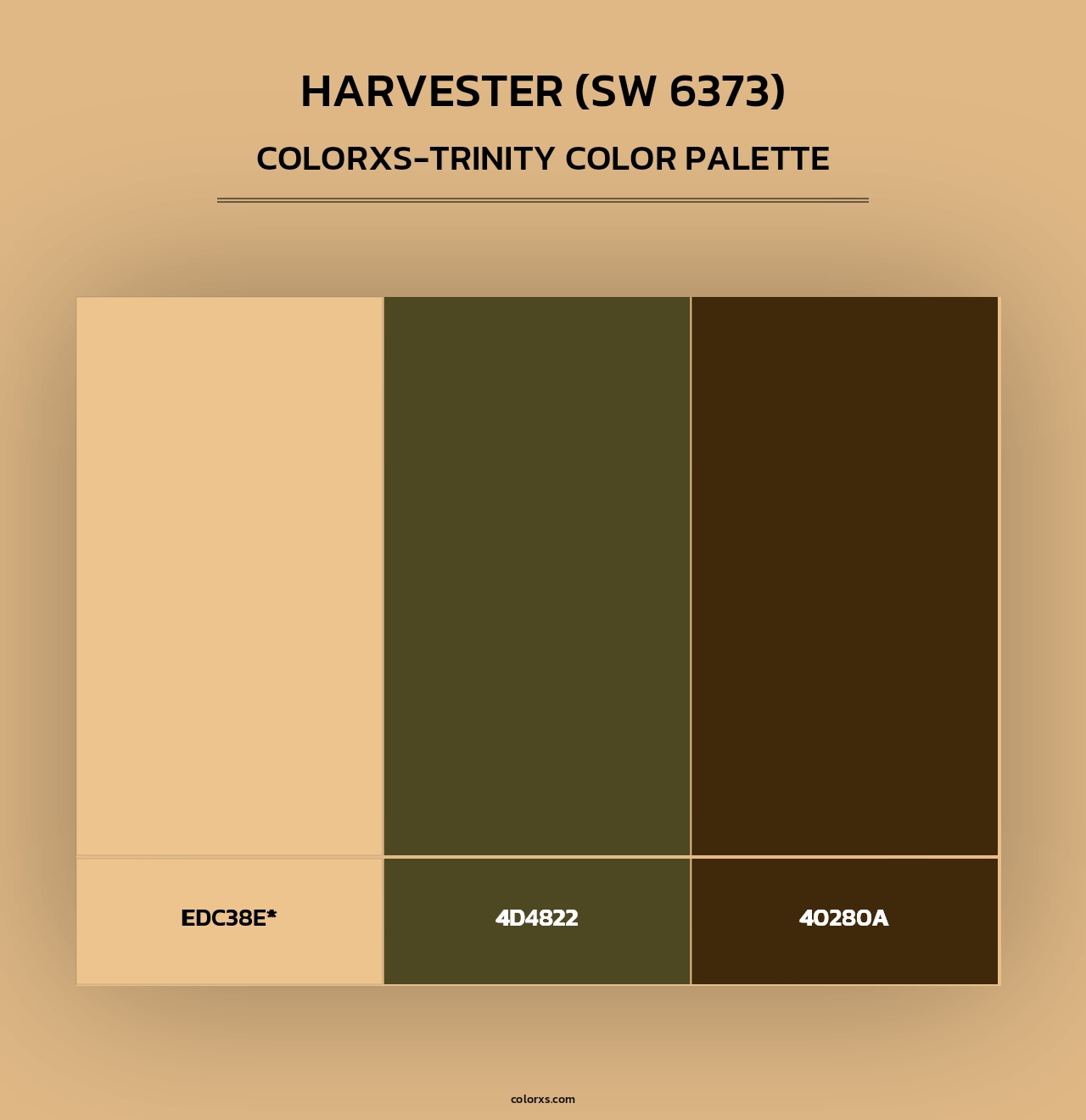 Harvester (SW 6373) - Colorxs Trinity Palette