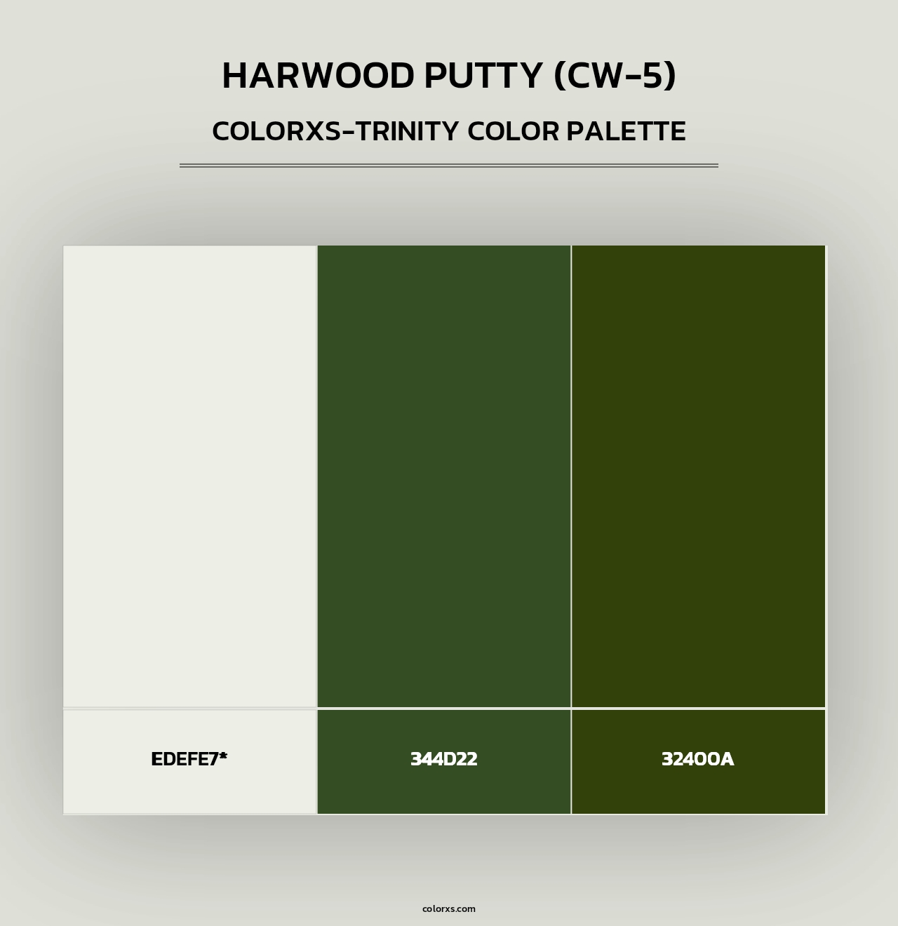 Harwood Putty (CW-5) - Colorxs Trinity Palette