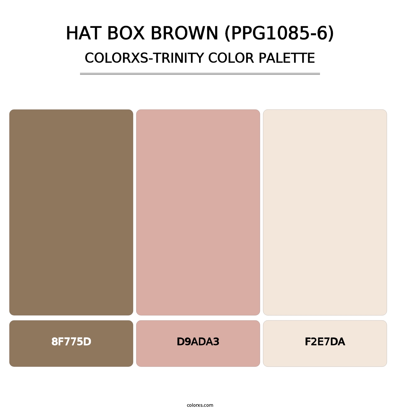 Hat Box Brown (PPG1085-6) - Colorxs Trinity Palette
