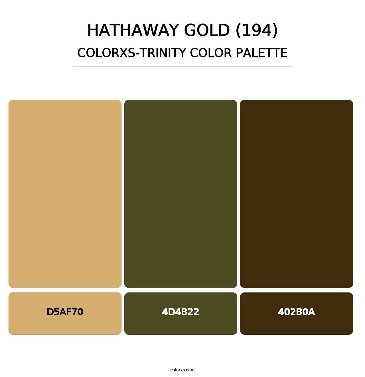 Hathaway Gold (194) - Colorxs Trinity Palette