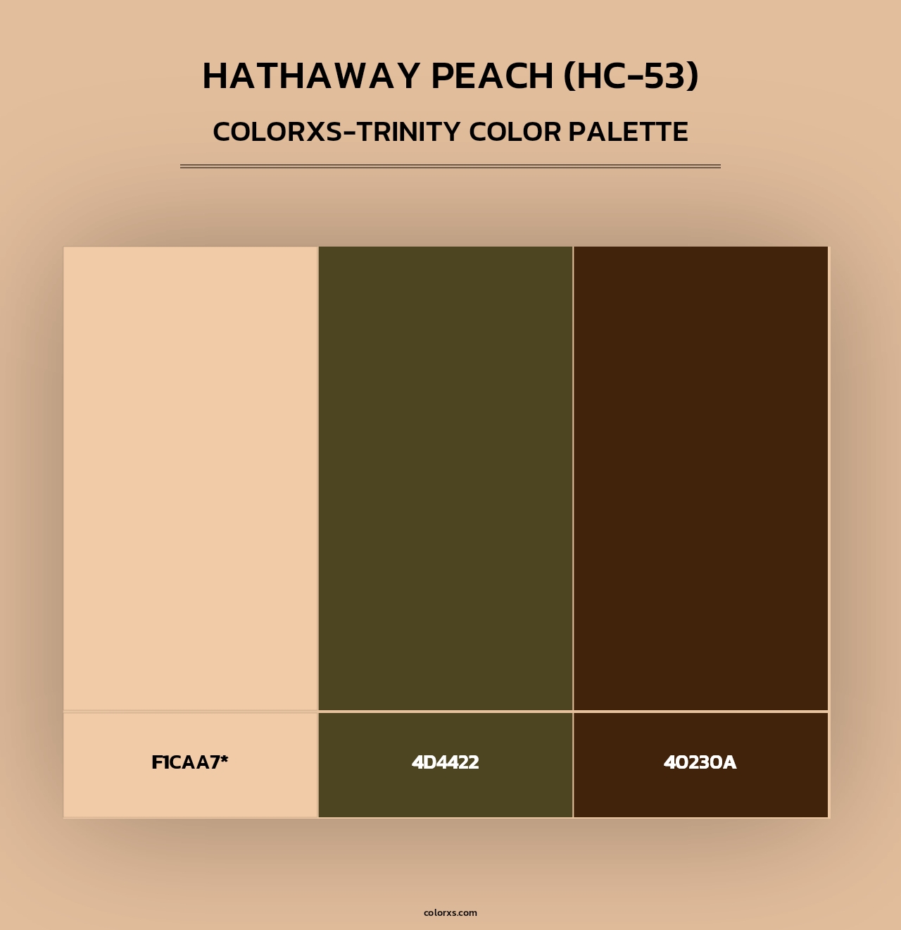 Hathaway Peach (HC-53) - Colorxs Trinity Palette