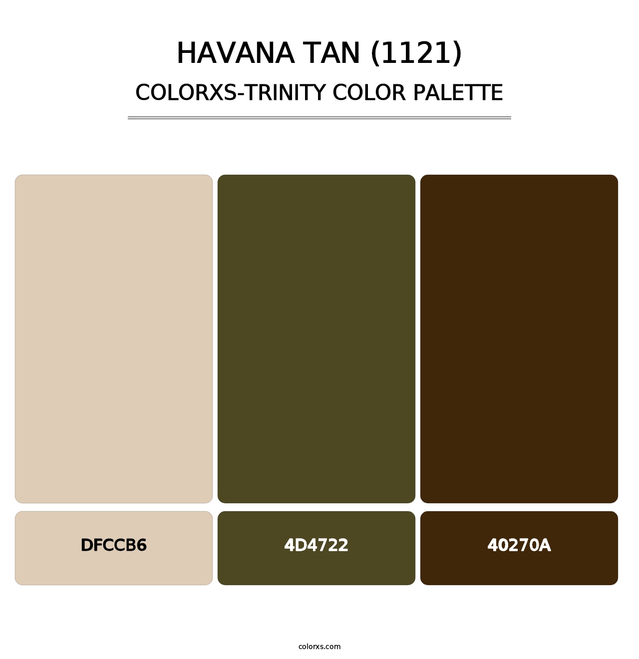 Havana Tan (1121) - Colorxs Trinity Palette